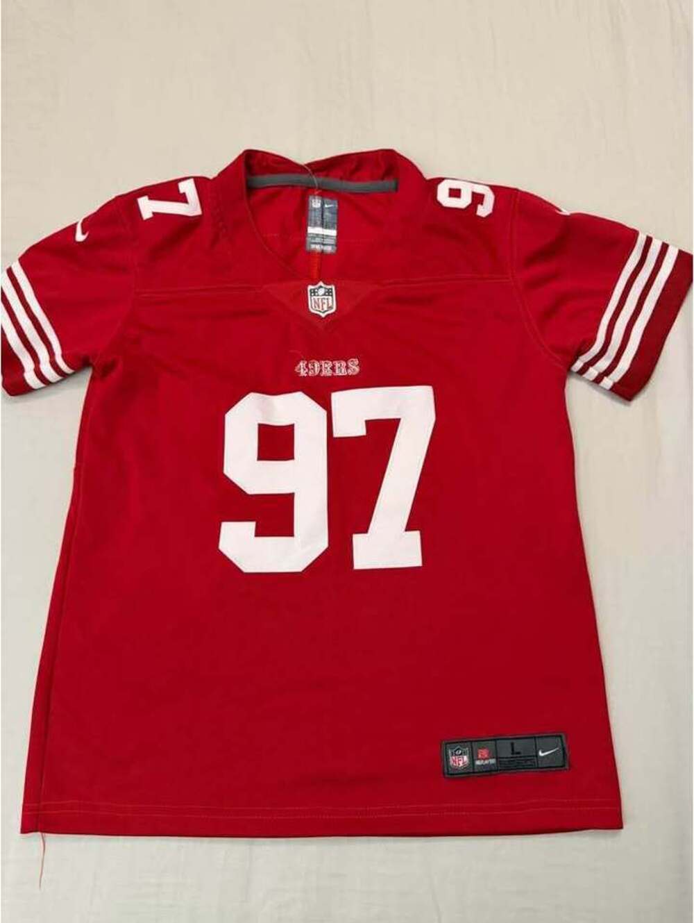 Nike San Francisco 49ers Nick Bosa Size Youth Large Jersey 
Used Like New $40